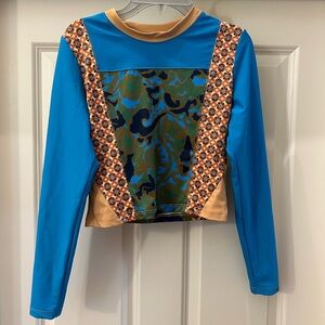 Free People Long Sleeve Rashguard Top